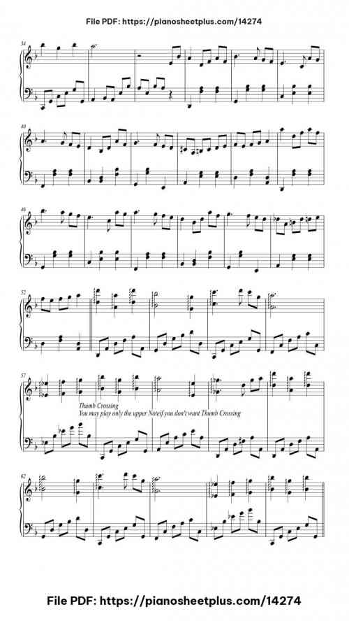 Promenade Dans Les Bois - Piano Sheet Music PDF – Printable 6 Promenade Dans Les Bois piano sheet music free pdf