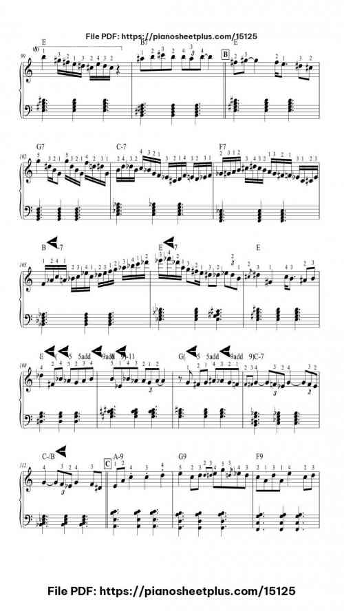 September Second by Michel Petrucciani Level Mid-Advanced 16 September Second piano sheet music free pdf