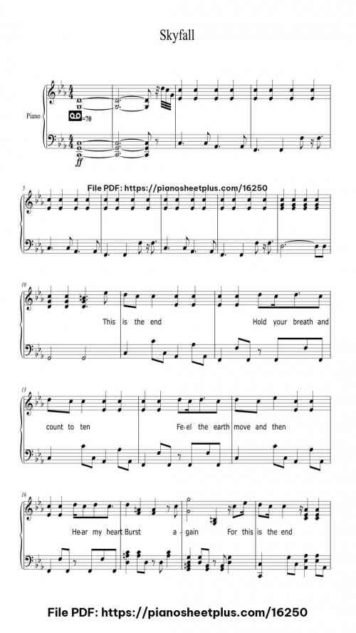 Skyfall by Adele Level Intermediate 11 Skyfall by Adele Level Intermediate