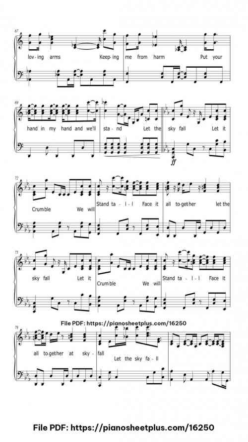 Skyfall by Adele Level Intermediate 11 Skyfall piano sheet music free pdf