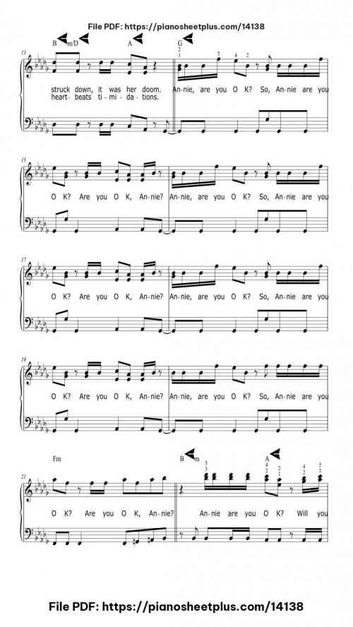 Smooth Criminal - Free Piano Score Sheet (PDF) 8 Smooth Criminal piano sheet music free pdf