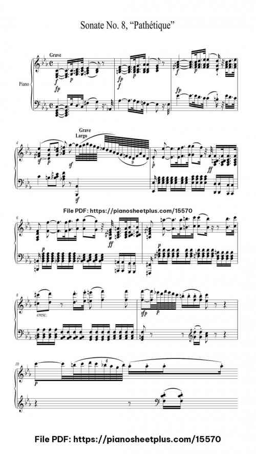 Sonata No. 8 in C Minor, Op. 13 "Pathétique" by Ludwig van Beethoven Level Mastery 17 Sonata No. 8 in C Minor, Op. 13 “Pathétique” by Ludwig van Beethoven Level Mastery
