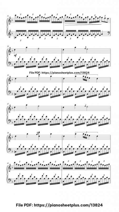 Starry Night - Printable Piano Sheet Music (Free PDF) 7 Starry Night piano sheet music free pdf