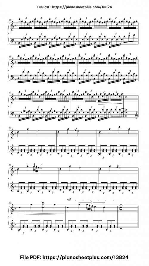 Starry Night - Printable Piano Sheet Music (Free PDF) 8 Starry Night piano sheet music free pdf