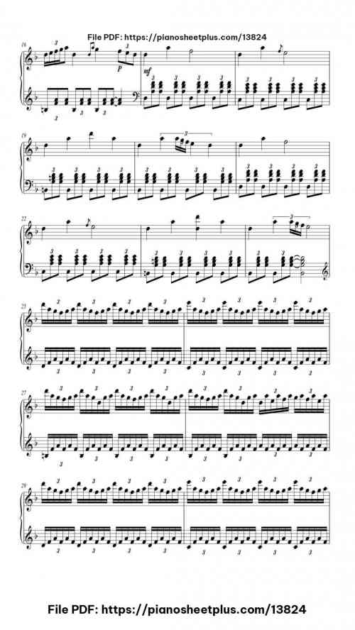 Starry Night - Printable Piano Sheet Music (Free PDF) 6 Starry Night piano sheet music free pdf
