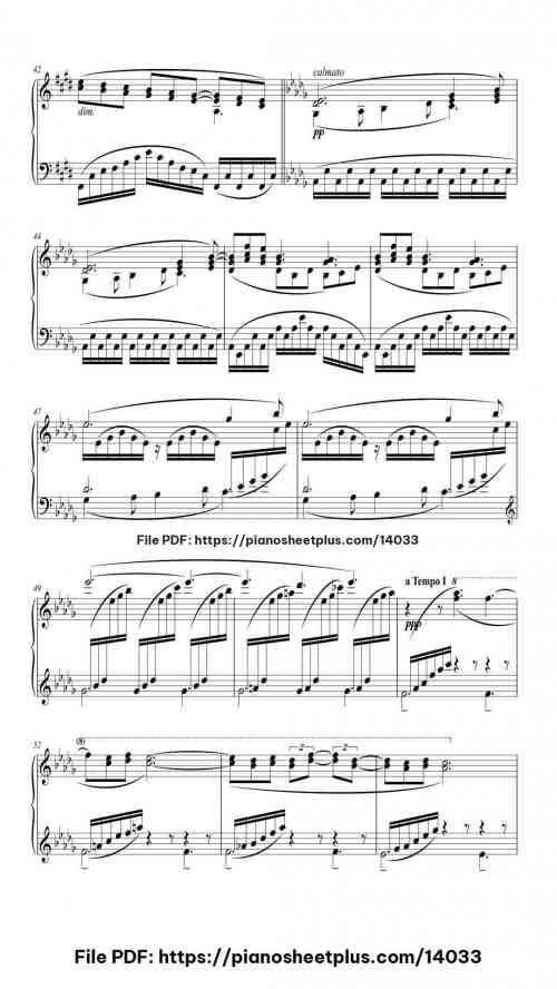 Suite Bergamasque, L. 75: III. Clair de lune - Piano Sheet Music PDF – Printable 10 Suite Bergamasque, L. 75: III. Clair de lune piano sheet music free pdf