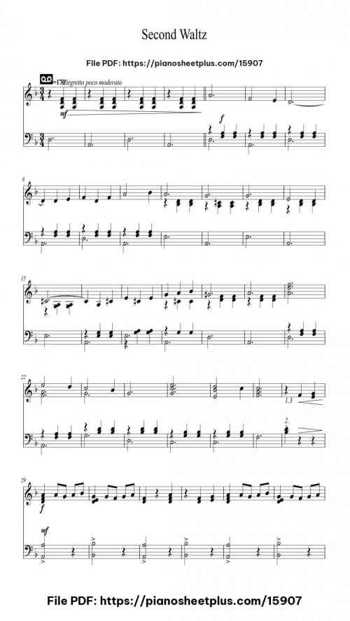 Suite for Jazz Orchestra No. 2: Waltz No. 2 by Dmitri Shostakovich Level Beginner 8 Suite for Jazz Orchestra No. 2: Waltz No. 2 by Dmitri Shostakovich Level Beginner