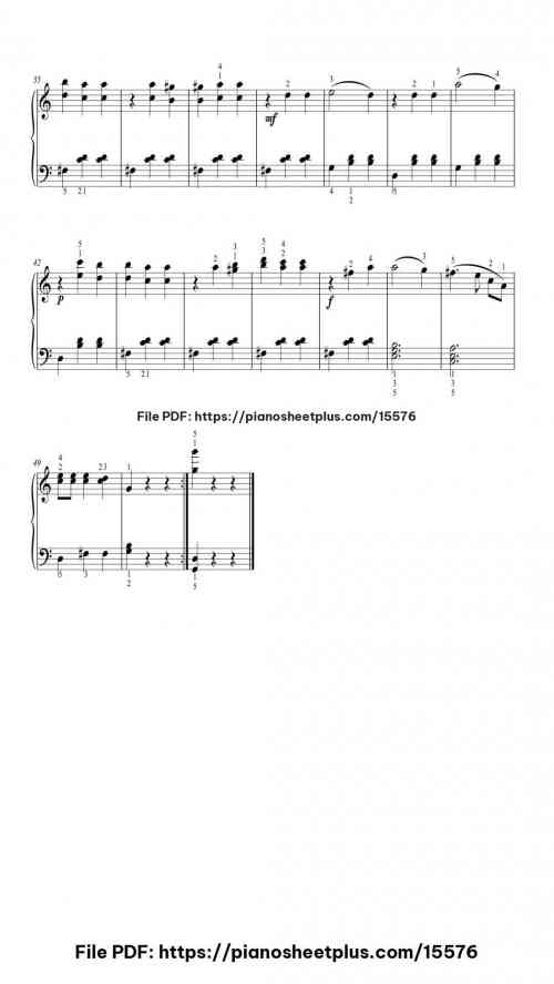 The Blue Danube, Op. 314 by Johann Strauss II Level Beginner 4 The Blue Danube, Op. 314 piano sheet music free pdf