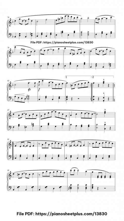The Entertainer – Scott Joplin (Easy Piano) - Free Piano Sheet Music PDF 9 The Entertainer – Scott Joplin (Easy Piano) piano sheet music free pdf