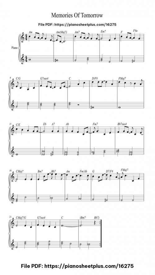 The Köln Concert, Part IIc: Memories Of Tomorrow by Keith Jarrett Level Beginner 2 The Köln Concert, Part IIc: Memories Of Tomorrow piano sheet music free pdf