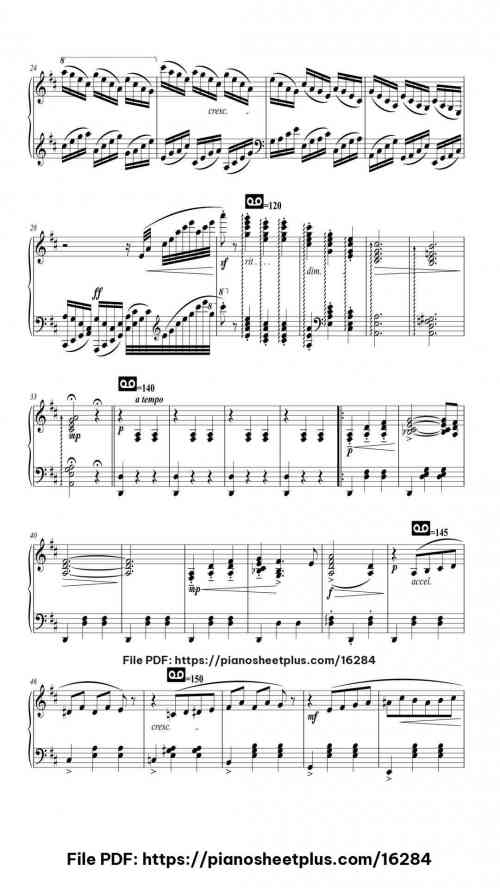 The Nutcracker, Op. 71: Waltz of the Flowers by Pyotr Ilyich Tchaikovsky Level Mid-Advanced 10 The Nutcracker, Op. 71: Waltz of the Flowers piano sheet music free pdf