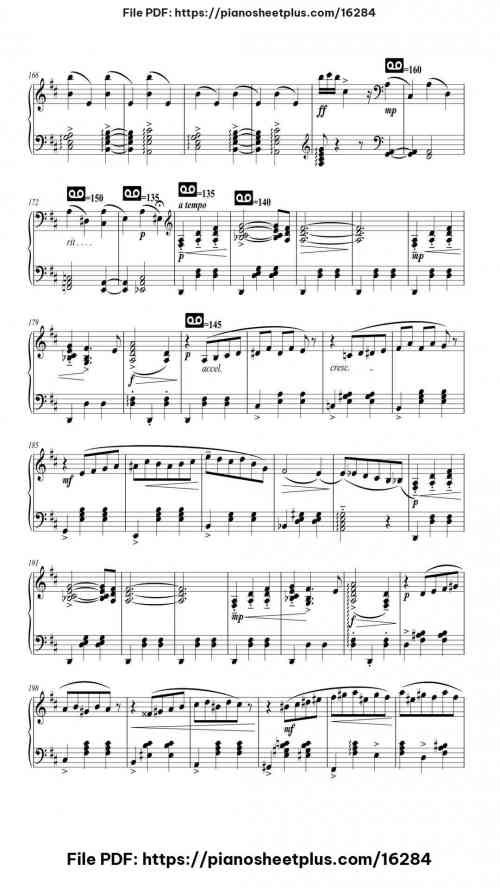 The Nutcracker, Op. 71: Waltz of the Flowers by Pyotr Ilyich Tchaikovsky Level Mid-Advanced 14 The Nutcracker, Op. 71: Waltz of the Flowers piano sheet music free pdf
