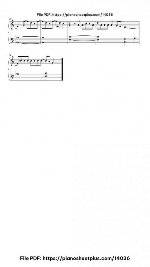 The Scientist - Printable Piano Sheet Music (Free PDF) 4 The Scientist piano sheet music free pdf