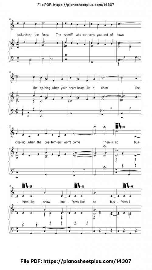 There's No Business Like Show Business - Piano Sheet Music PDF – Printable 7 There's No Business Like Show Business piano sheet music free pdf