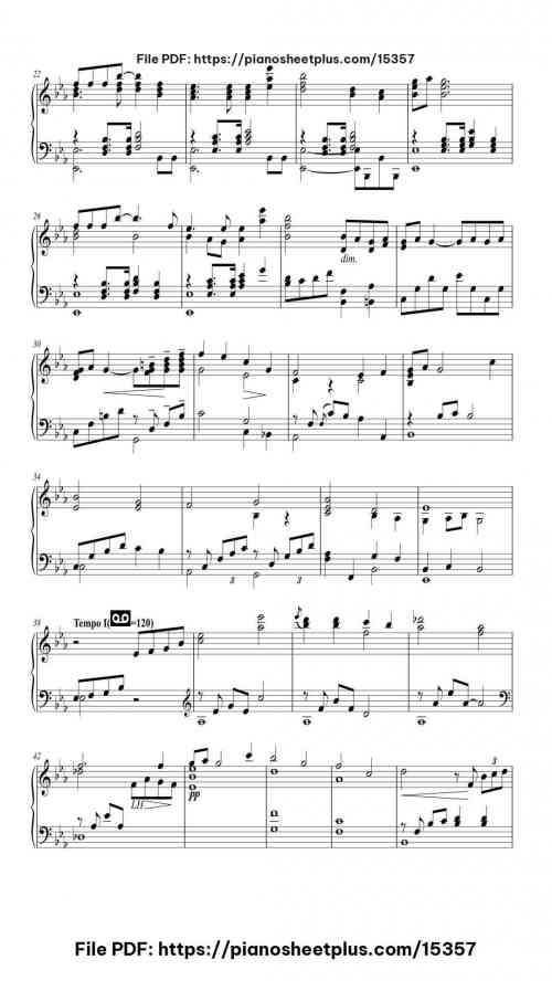 Think of Me (from The Phantom of the Opera) by Andrew Lloyd Webber Level Mid-Advanced 5 Think of Me (from The Phantom of the Opera) piano sheet music free pdf