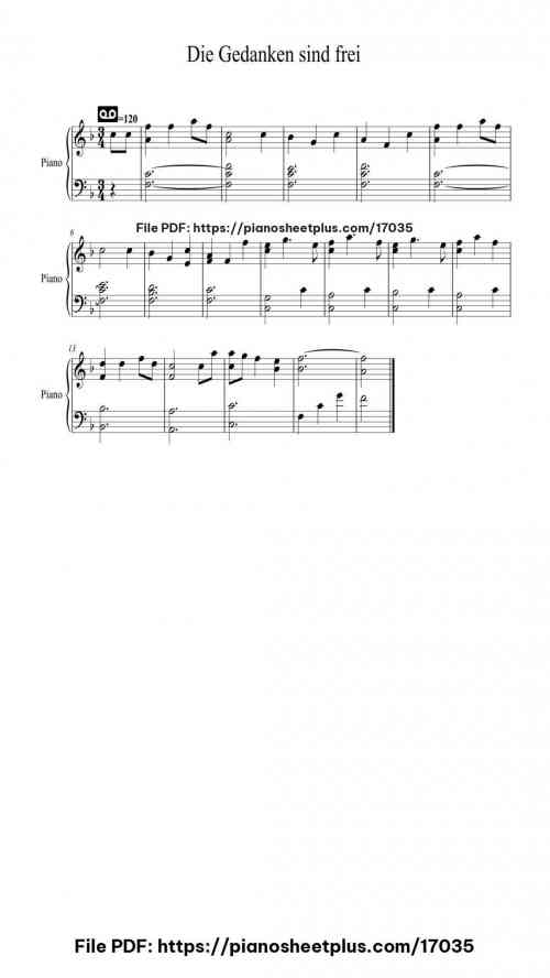 Thoughts are Free – Die Gedanken sind frei by German Traditional Level Beginner 5 Thoughts are Free – Die Gedanken sind frei by German Traditional Level Beginner