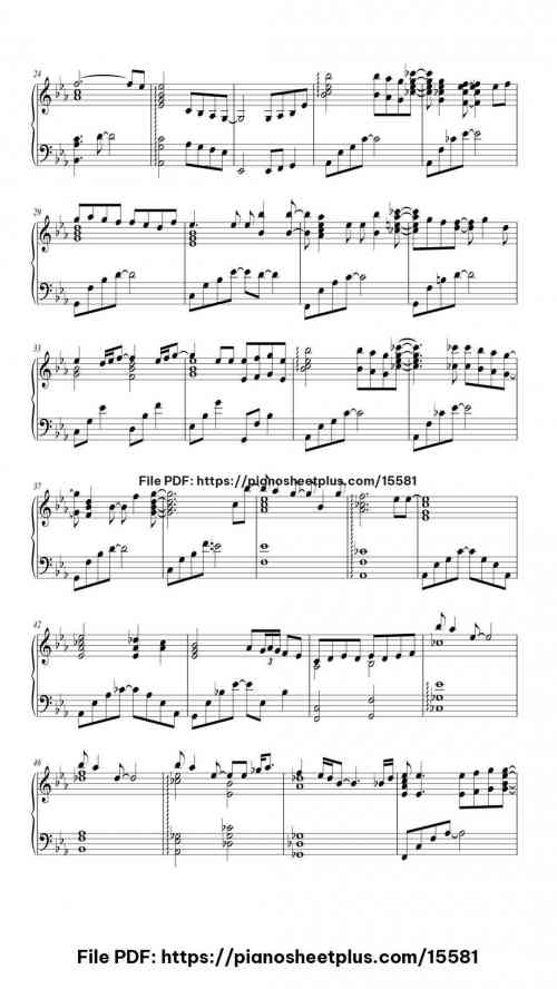 Through the Night by IU Level Mid-Advanced 6 Through the Night piano sheet music free pdf