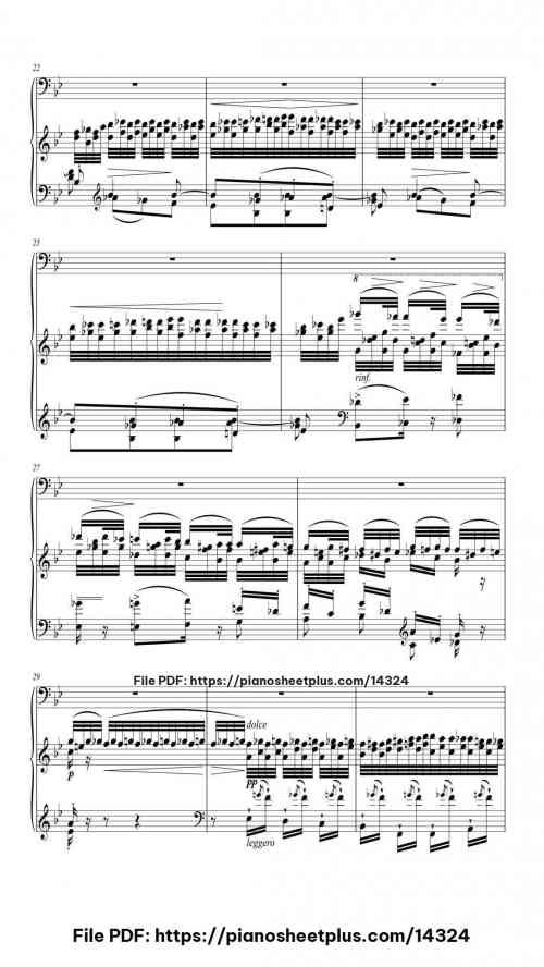 Transcendental Étude No. 5 "Feux Follets" in B-Flat Major - Piano Sheet Music – Free PDF Download 19 Transcendental Étude No. 5 "Feux Follets" in B-Flat Major piano sheet music free pdf