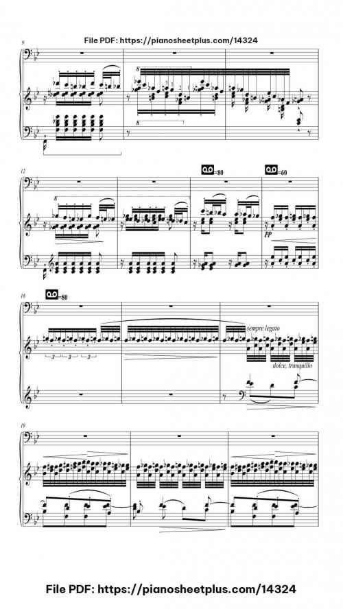 Transcendental Étude No. 5 "Feux Follets" in B-Flat Major - Piano Sheet Music – Free PDF Download 18 Transcendental Étude No. 5 "Feux Follets" in B-Flat Major piano sheet music free pdf