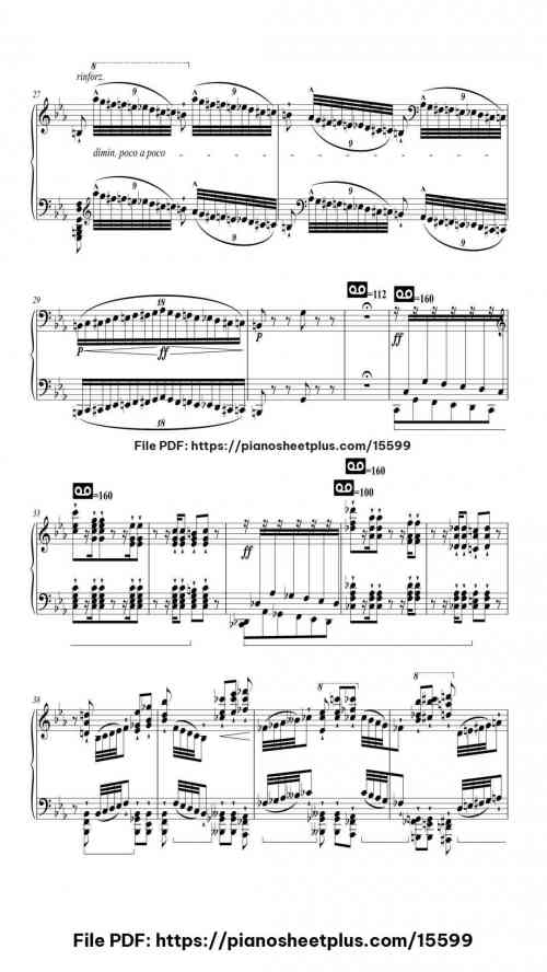 Transcendental Étude No. 8 in C Minor, S. 139: "Wilde Jagd" by Franz Liszt Level Mastery 18 Transcendental Étude No. 8 in C Minor, S. 139: "Wilde Jagd" piano sheet music free pdf