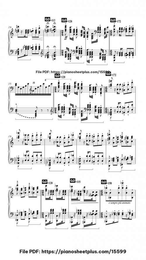 Transcendental Étude No. 8 in C Minor, S. 139: "Wilde Jagd" by Franz Liszt Level Mastery 27 Transcendental Étude No. 8 in C Minor, S. 139: "Wilde Jagd" piano sheet music free pdf