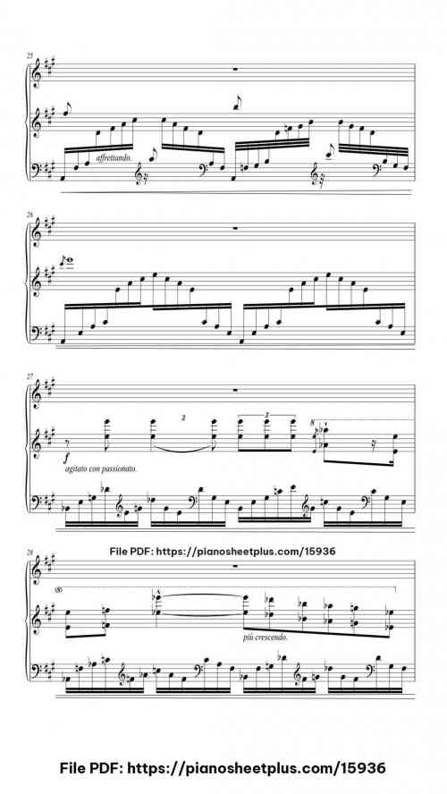 Trois Etudes de Concert No. 3 "Un Sospiro" by Franz Liszt Level Mastery 22 Trois Etudes de Concert No. 3 "Un Sospiro" piano sheet music free pdf