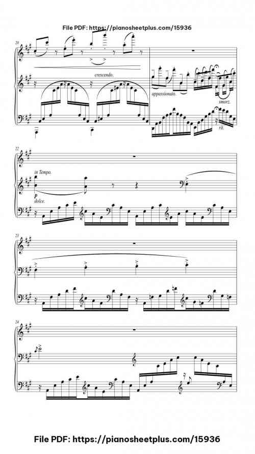 Trois Etudes de Concert No. 3 "Un Sospiro" by Franz Liszt Level Mastery 21 Trois Etudes de Concert No. 3 "Un Sospiro" piano sheet music free pdf