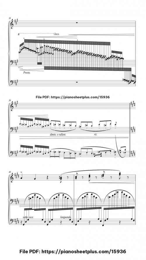 Trois Etudes de Concert No. 3 "Un Sospiro" by Franz Liszt Level Mastery 25 Trois Etudes de Concert No. 3 "Un Sospiro" piano sheet music free pdf