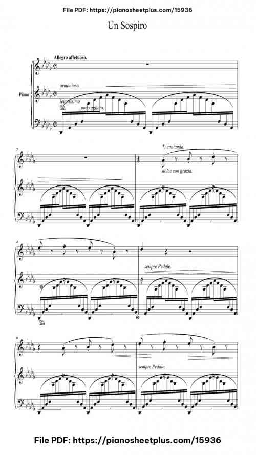 Trois Etudes de Concert No. 3 "Un Sospiro" by Franz Liszt Level Mastery 50 Trois Etudes de Concert No. 3 “Un Sospiro” by Franz Liszt Level Mastery