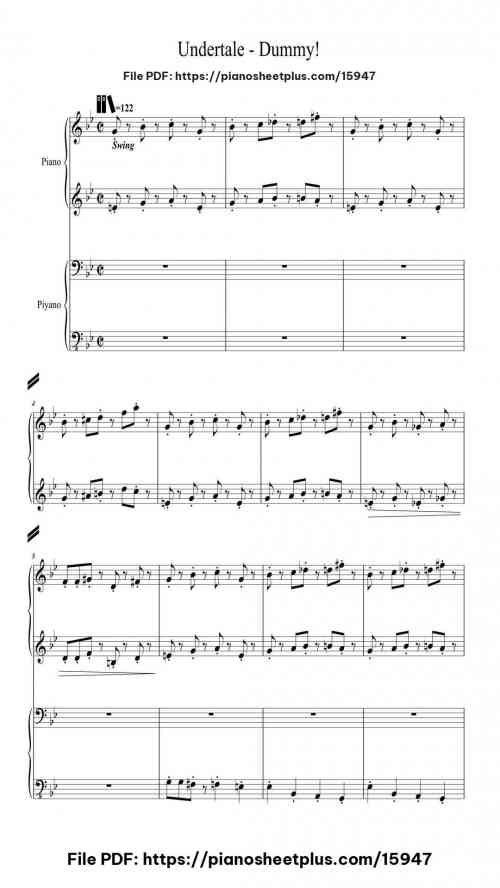 Undertale - Dummy! by Toby Fox Level Intermediate 3 Undertale – Dummy! by Toby Fox Level Intermediate