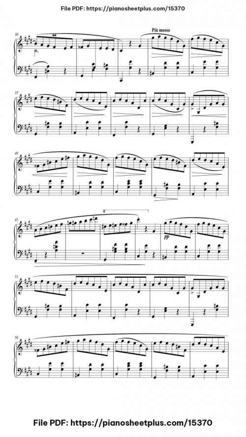 Waltz in C-Sharp Minor, Op. 64, No. 2 by Frédéric Chopin Level Advanced 9 Waltz in C-Sharp Minor, Op. 64, No. 2 piano sheet music free pdf