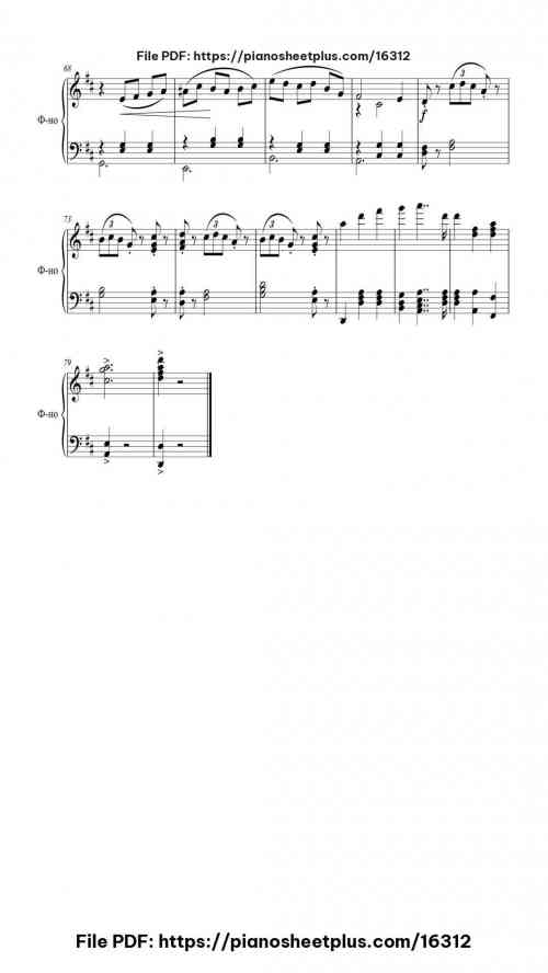 Waltz of the Flowers from The Nutcracker, Op. 71: II. Valse réelle by Pyotr Ilyich Tchaikovsky Level Intermediate 6 Waltz of the Flowers from The Nutcracker, Op. 71: II. Valse réelle piano sheet music free pdf