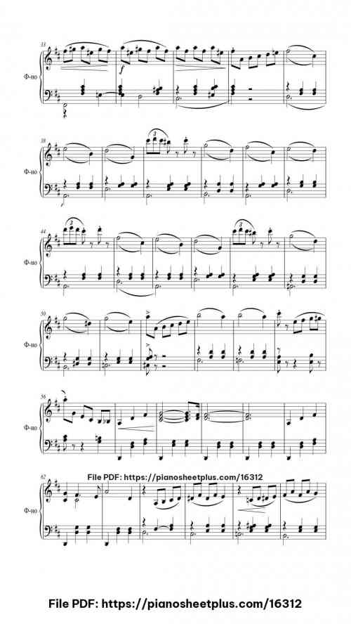 Waltz of the Flowers from The Nutcracker, Op. 71: II. Valse réelle by Pyotr Ilyich Tchaikovsky Level Intermediate 5 Waltz of the Flowers from The Nutcracker, Op. 71: II. Valse réelle piano sheet music free pdf