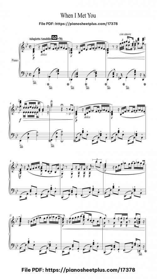 When I Met You by Apo Hiking Society Level Professional 8 When I Met You piano sheet music free pdf