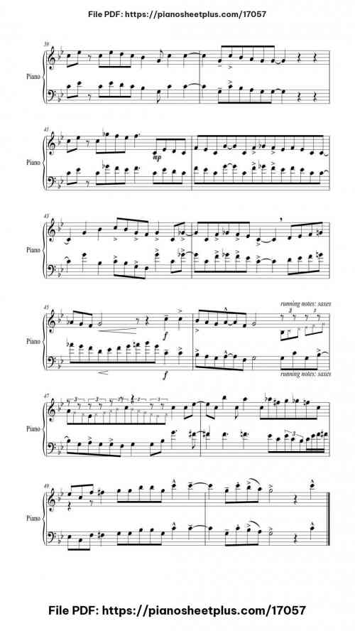 Whiplash by Hank Levy Level Intermediate 8 Whiplash piano sheet music free pdf