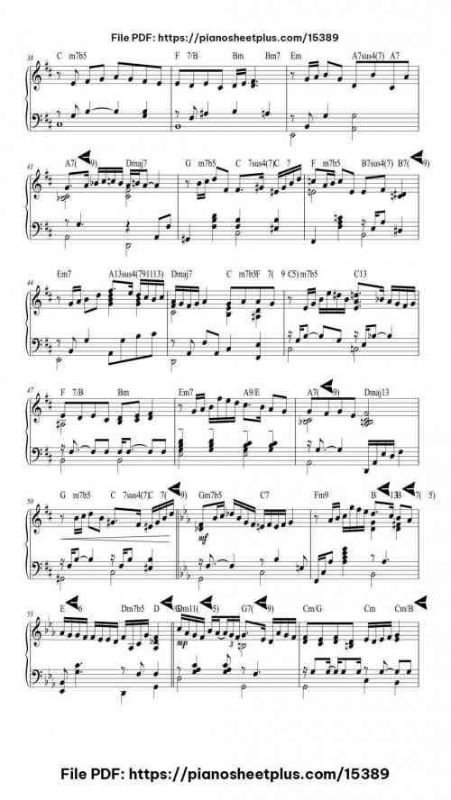 You Must Believe In Spring by Michel Legrand Level Intermediate 9 You Must Believe In Spring piano sheet music free pdf