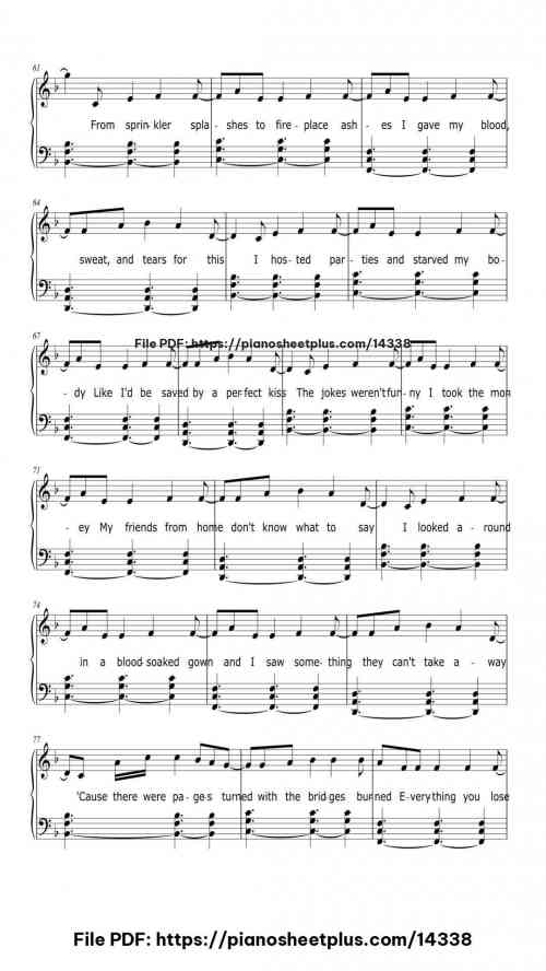 You're On Your Own, Kid - Piano Music Score PDF – Free Download 9 You're On Your Own, Kid piano sheet music free pdf