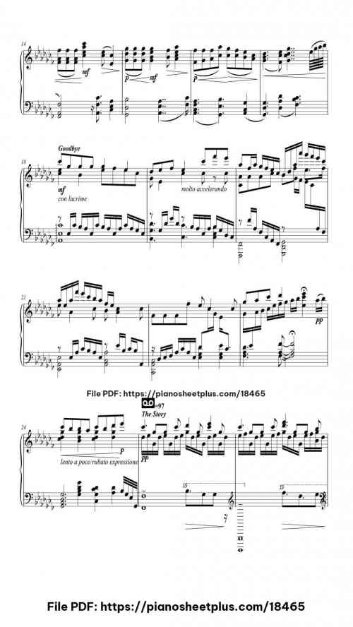 As The Cherry Blossoms Fly by iwishedforit Level Professional 17 As The Cherry Blossoms Fly piano sheet music free pdf