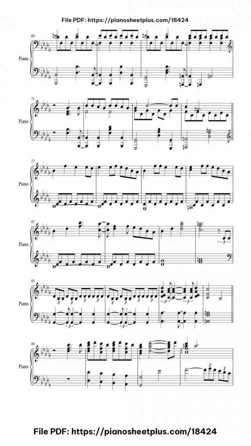 Believer by Imagine Dragons Level Mid-Advanced 9 Believer piano sheet music free pdf
