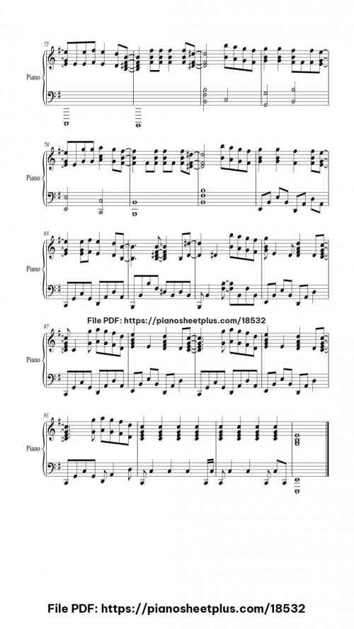 California Dreamin' by Sia Level Intermediate 8 California Dreamin' piano sheet music free pdf