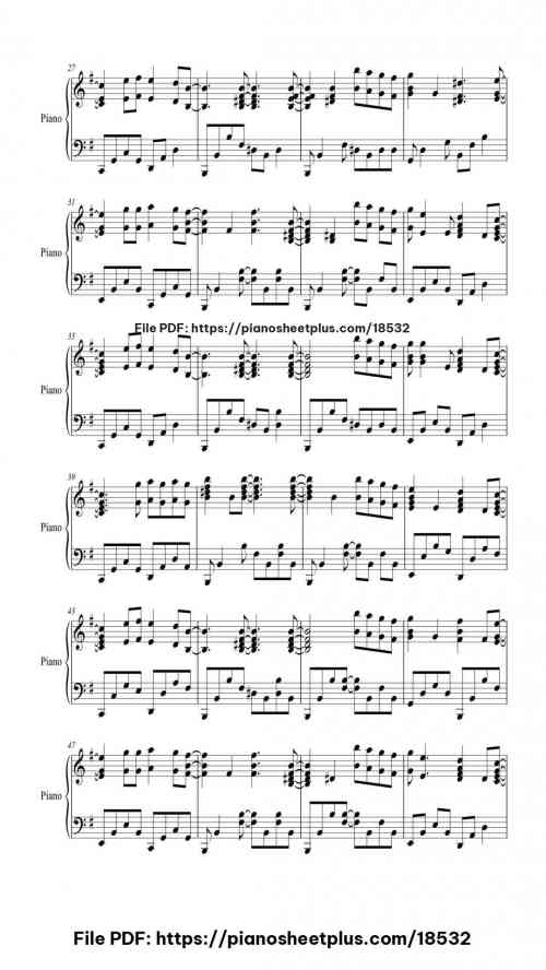 California Dreamin' by Sia Level Intermediate 6 California Dreamin' piano sheet music free pdf