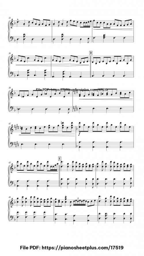 Cannon in D minor by Thomas Bergersen Level Intermediate 8 Cannon in D minor piano sheet music free pdf