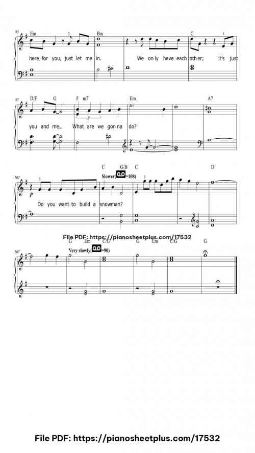 Do You Want To Build A Snowman? (from Disney's Frozen) by Kristen Bell/Agatha Lee Monn Level Intermediate 10 Do You Want To Build A Snowman? (from Disney's Frozen) piano sheet music free pdf
