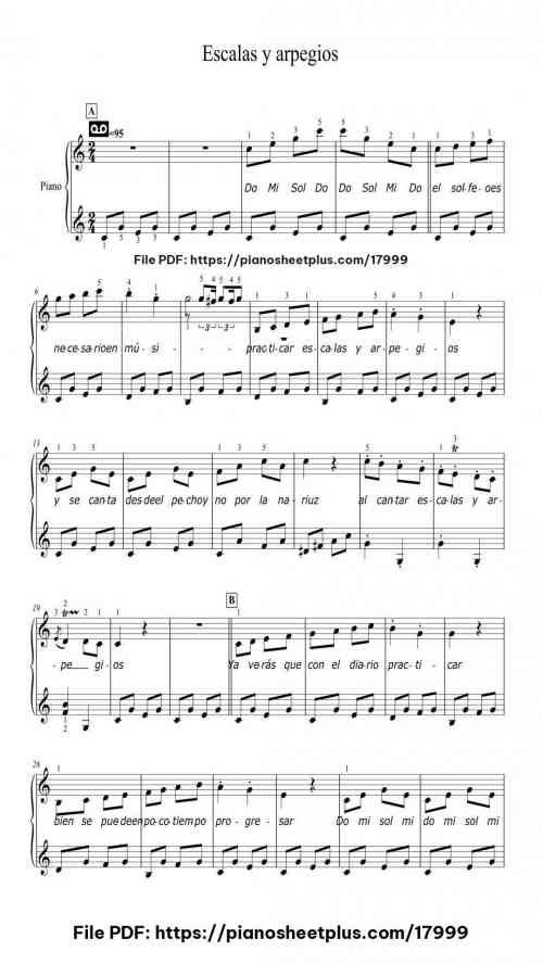 Escalas y Arpegios by Sherman Brothers Level Mid-Advanced 4 Escalas y Arpegios piano sheet music free pdf