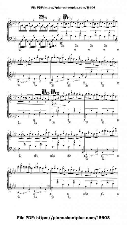 Etude in A flat Major, Op. 25 by Frédéric Chopin Level Professional 23 Etude in A flat Major, Op. 25 piano sheet music free pdf