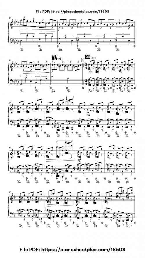 Etude in A flat Major, Op. 25 by Frédéric Chopin Level Professional 24 Etude in A flat Major, Op. 25 piano sheet music free pdf