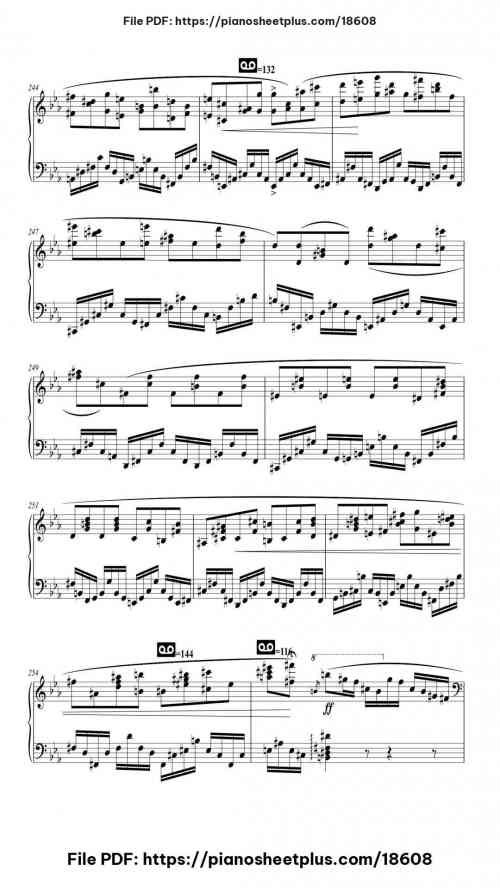Etude in A flat Major, Op. 25 by Frédéric Chopin Level Professional 37 Etude in A flat Major, Op. 25 piano sheet music free pdf