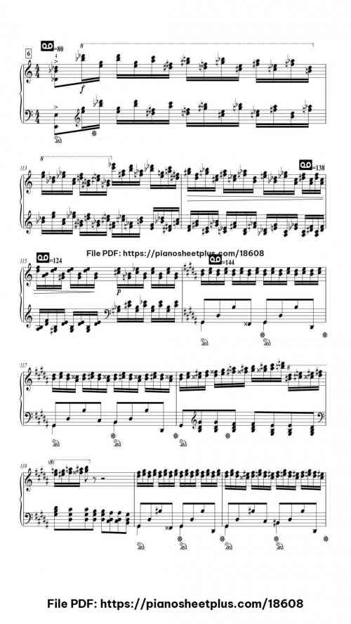 Etude in A flat Major, Op. 25 by Frédéric Chopin Level Professional 28 Etude in A flat Major, Op. 25 piano sheet music free pdf