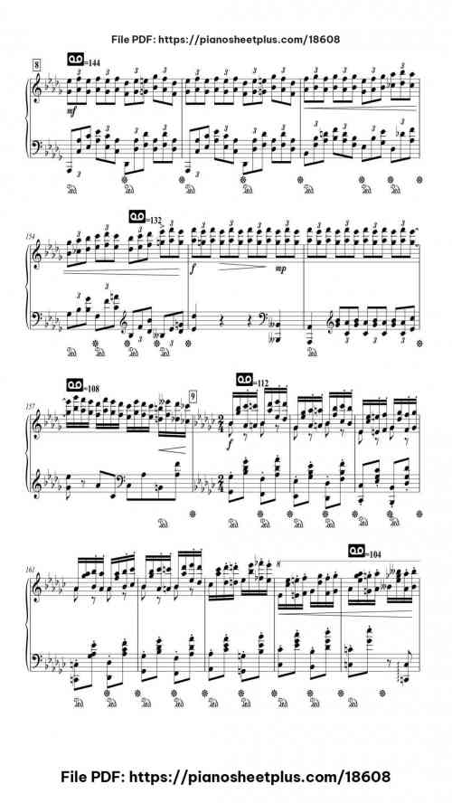Etude in A flat Major, Op. 25 by Frédéric Chopin Level Professional 31 Etude in A flat Major, Op. 25 piano sheet music free pdf