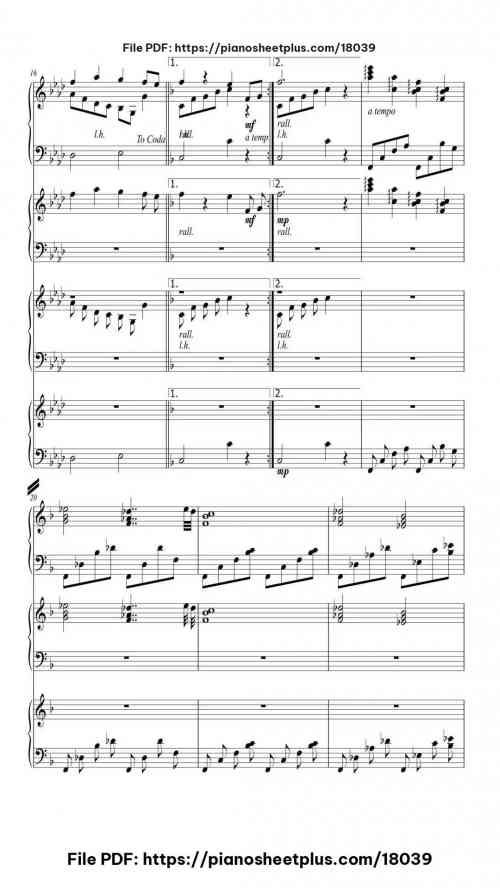 Final Fantasy II Town by Nobuo Uematsu Level Intermediate 11 Final Fantasy II Town piano sheet music free pdf